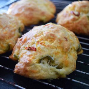 Cheddar jalapeno scones