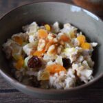 Bircher muesli abrikozen appel walnoten