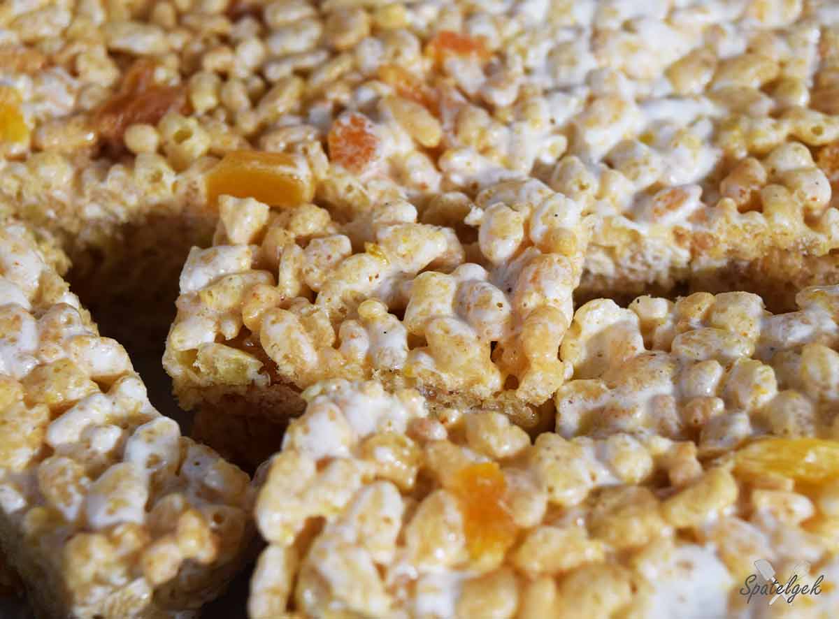 rice krispies krispie crispy perzik abrikoos abrikozen marshmallows snack rijst