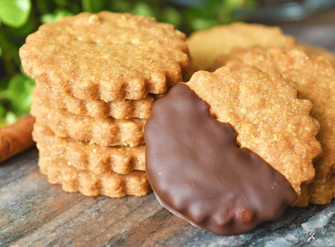 pumpkin spice koekje cookie chocolade shortbread