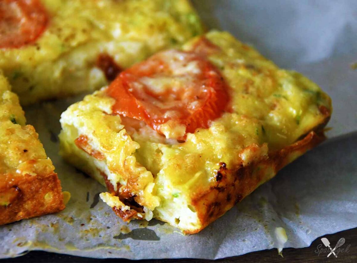 courgette slice tomaten cake kaas appenzeller bakken