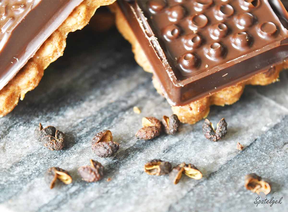 scholiertjes chocolade szechuan peper koekjes