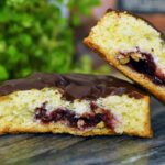 gangmaker koek jam chocolade cake koekbodem vossenbessen