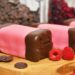 roze mergpijpjes mergpijpje marsepein jam frambozen custard crème