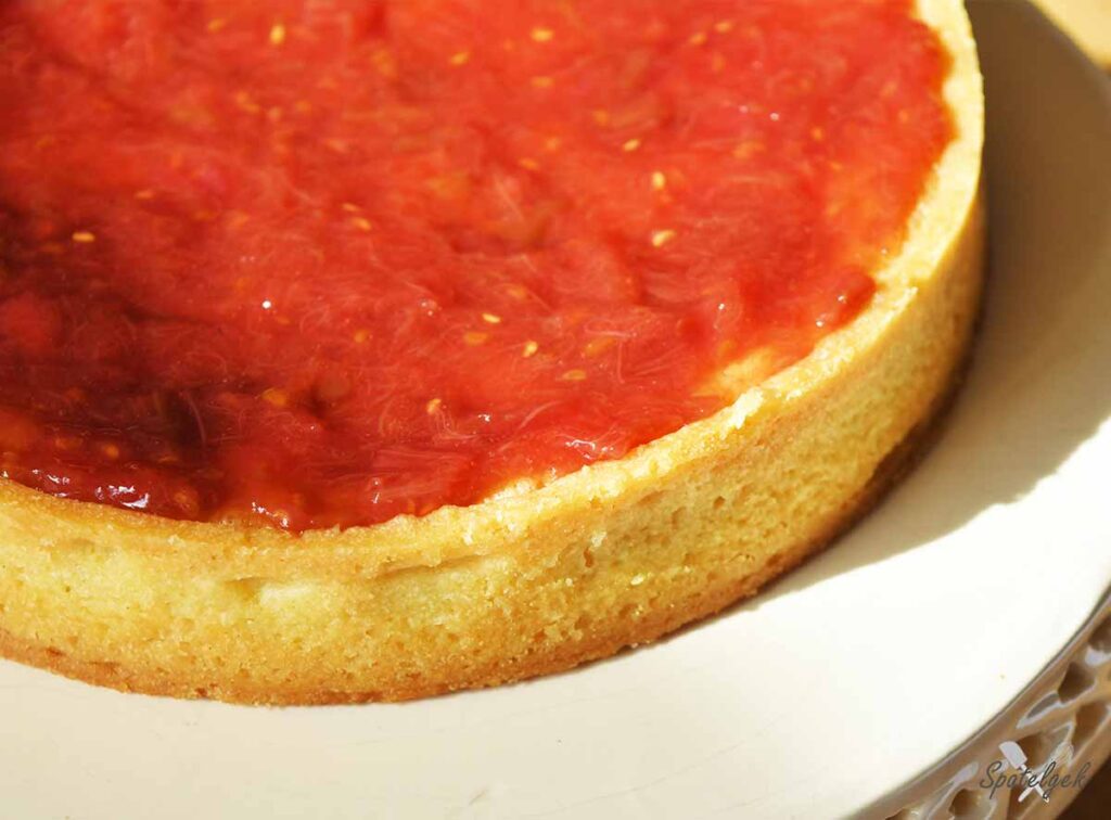 tart framboos tonka ganache rabarber amandel gebak bakken patisserie